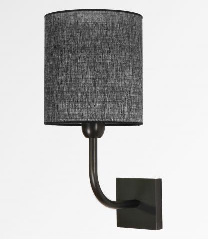 ABA 2 in brushed bronze with lampshade in Soria charbon (fabric from category 2)