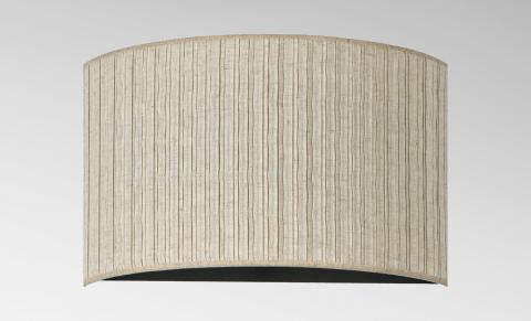 ABOUSIR in brushed bronze with lampshade in Plissé naturel (fabric from category 4)
