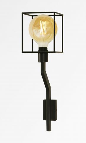 LECCE in brushed bronze with a KERMA structure in black epoxy and a decorative gold bulb Ø125mm