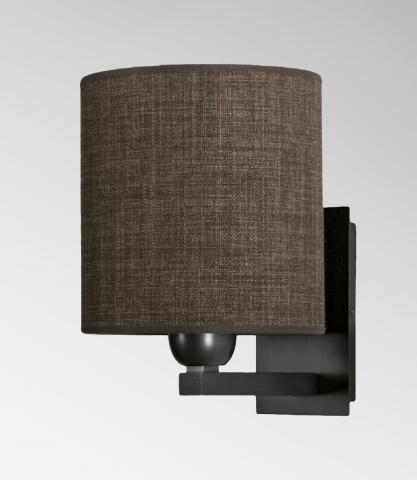 RAMOSE 2 in brushed bronze with lampshade in Sami bronze (fabric from category 2)