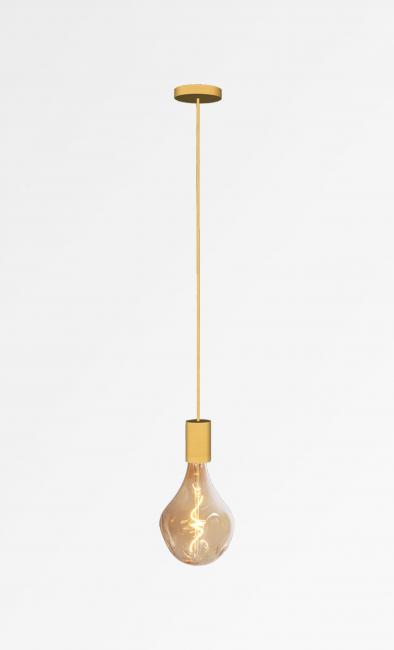 ARTEMIS 1 o10 in brushed brass with a gold bulb